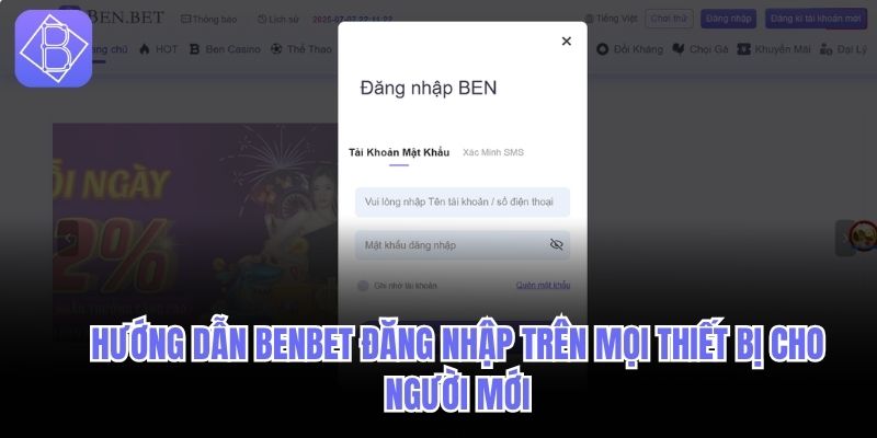 BENBET đăng nhập