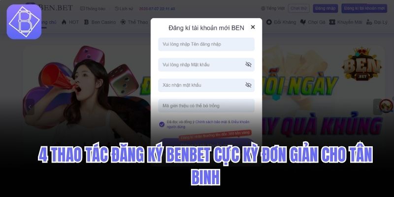 Đăng ký BENBET